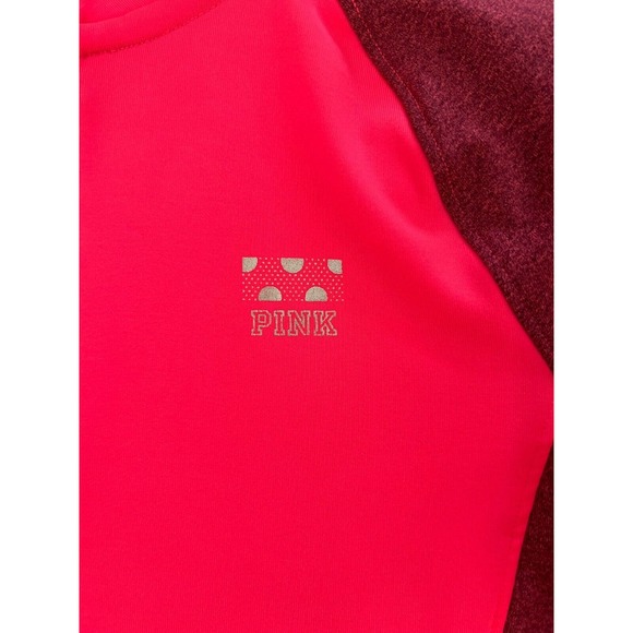 Victoria's Secret T-Shirt‎ The Ultimate Pink Collection Women's 1/2 Zip Size XS - Picture 5 of 7